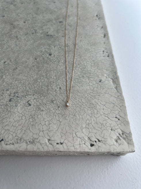 K10 tiny diamond necklace 70(オーダー品)