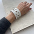 studs leather bangle