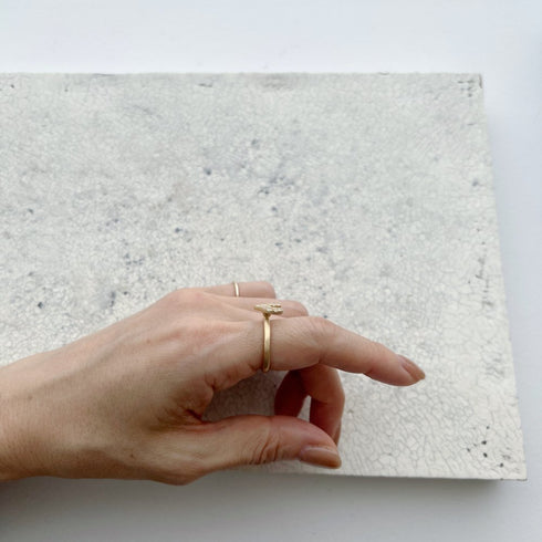 N°45 organic heart / 01 ring