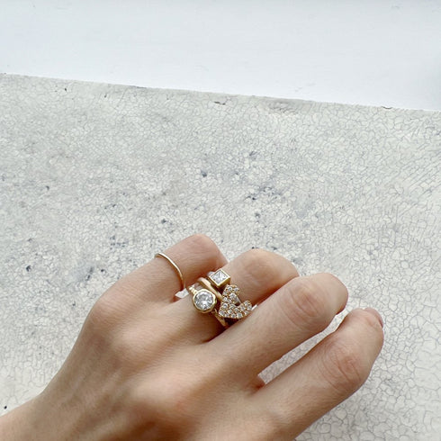 N°45 organic heart / 01 ring
