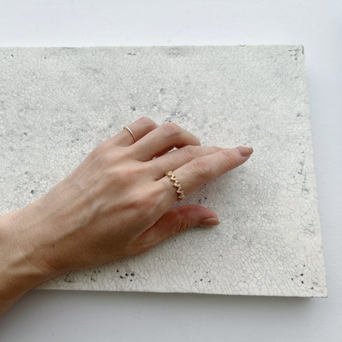 N°46 organic heart / 02 ring