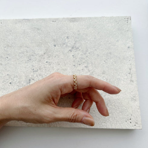 N°46 organic heart / 02 ring