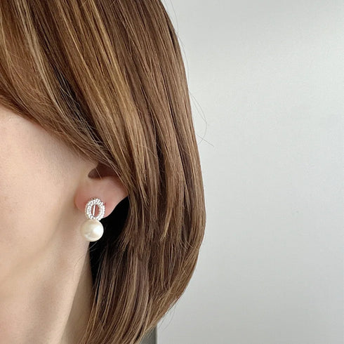 caviar pearl pierce/earring