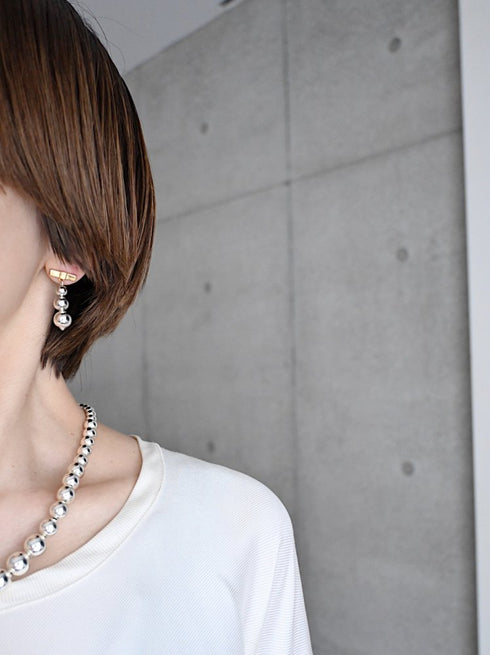 414. noble ribbon † pierce/earring