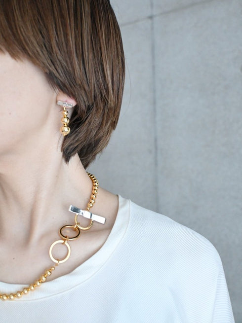 414. noble ribbon † pierce/earring