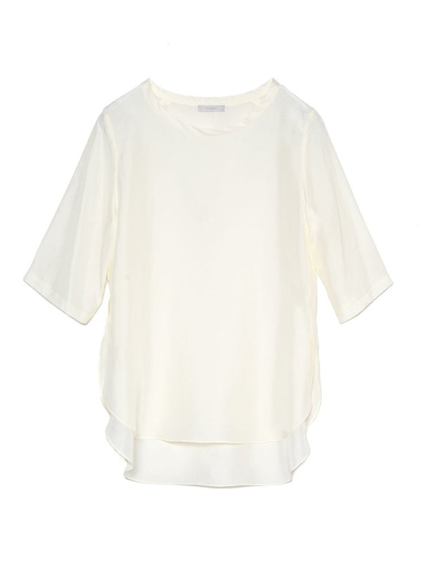 silk tee blouse