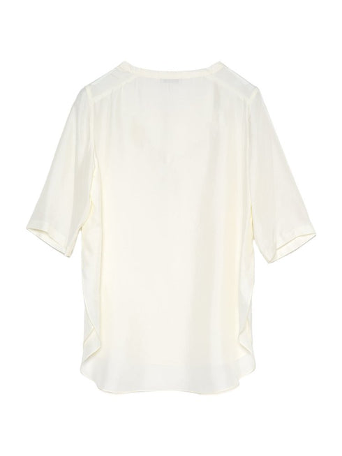 silk tee blouse