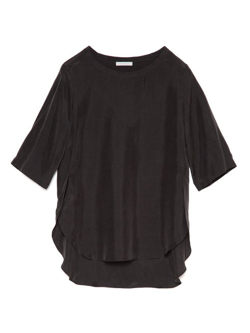 silk tee blouse