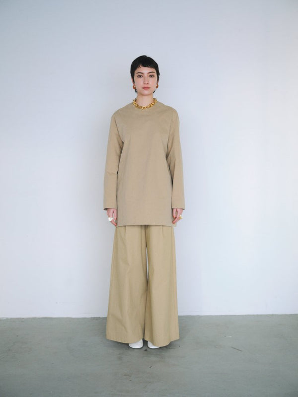 【basic line】cylinder wide pants(即納)
