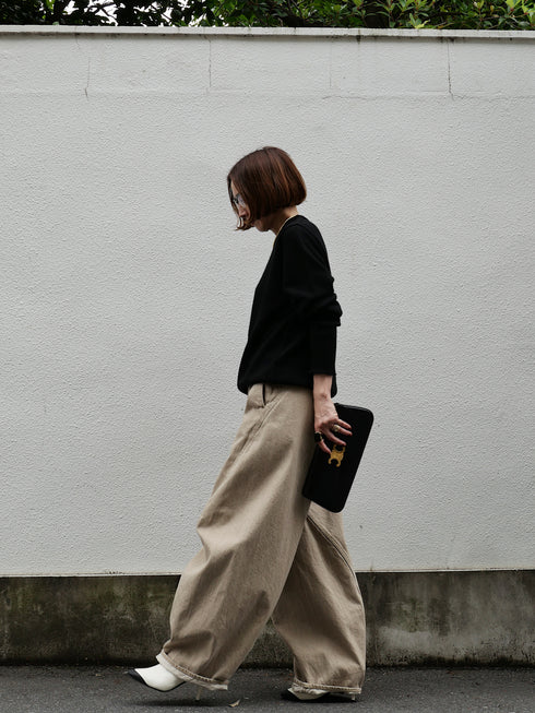 1206. cocoon denim-vintage beige(予約商品)