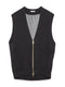 round back zip vest