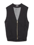 round back zip vest
