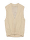 1090. round back zip vest