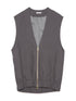 round back zip vest