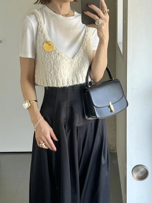 1087. luxe knit 03 bustier (baby cashmere)