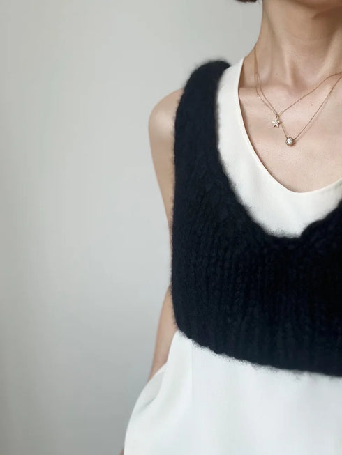 1087. luxe knit 03 bustier (baby cashmere)