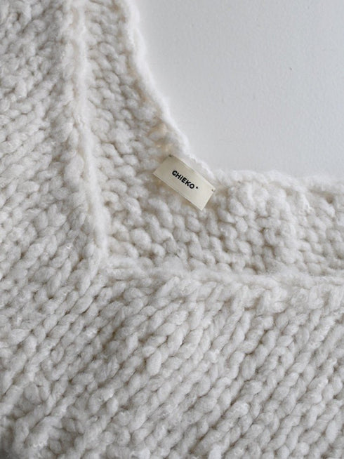 1087. luxe knit 03 bustier (baby cashmere)