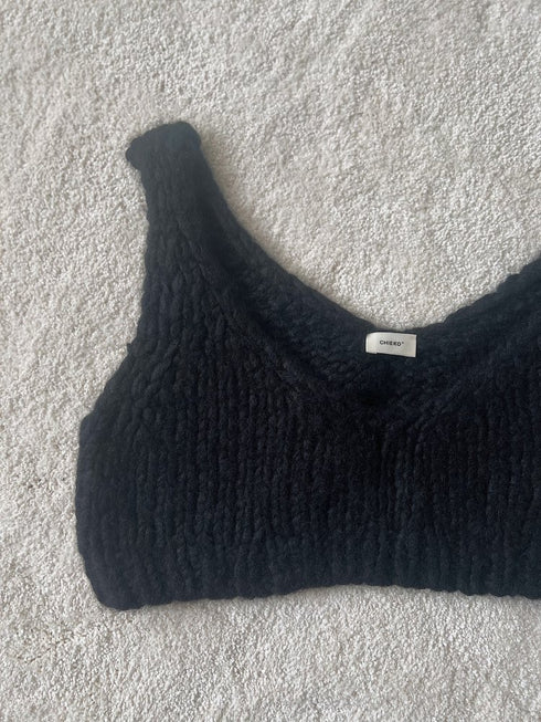 1087. luxe knit 03 bustier (baby cashmere)