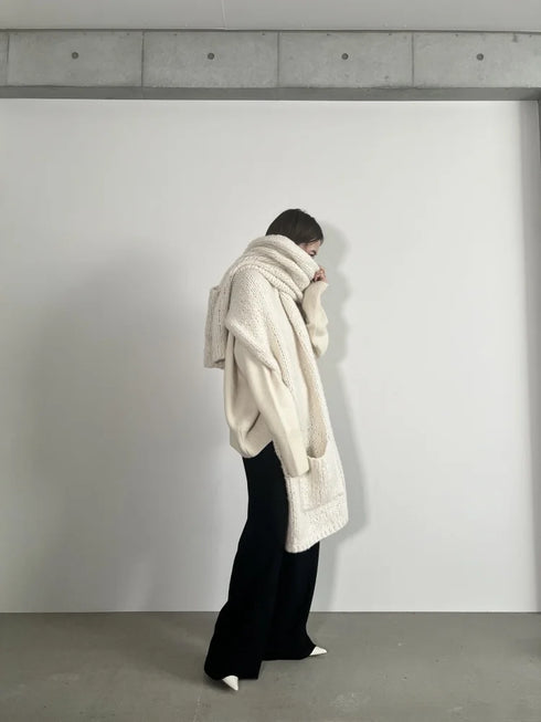 luxe knit 04 stole (baby cashmere)