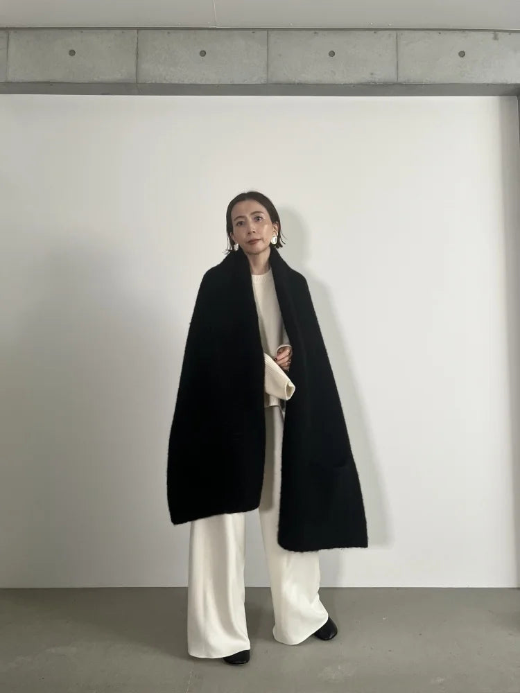 小物 Chieko+ luxe knit 04 stole baby cashmere luxe knit 04 stole (baby cashmere）｜CHIEKO+(チエコプラス)公式通販