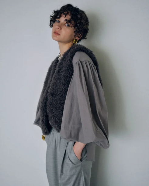 volume sleeve blouse