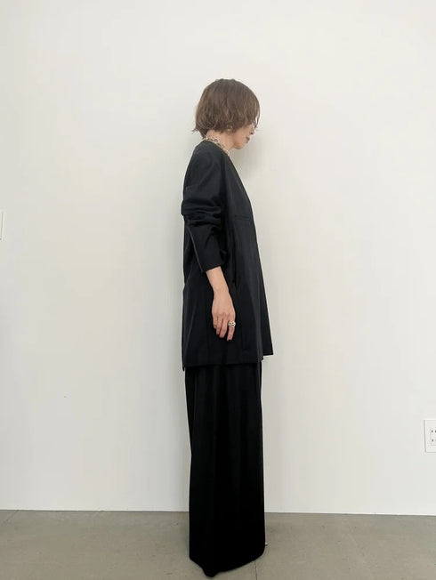 DEEP-V silk wool pullover