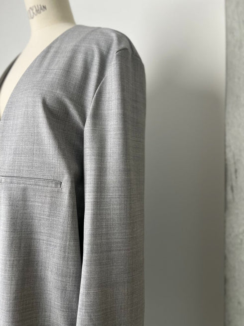 DEEP-V silk wool pullover