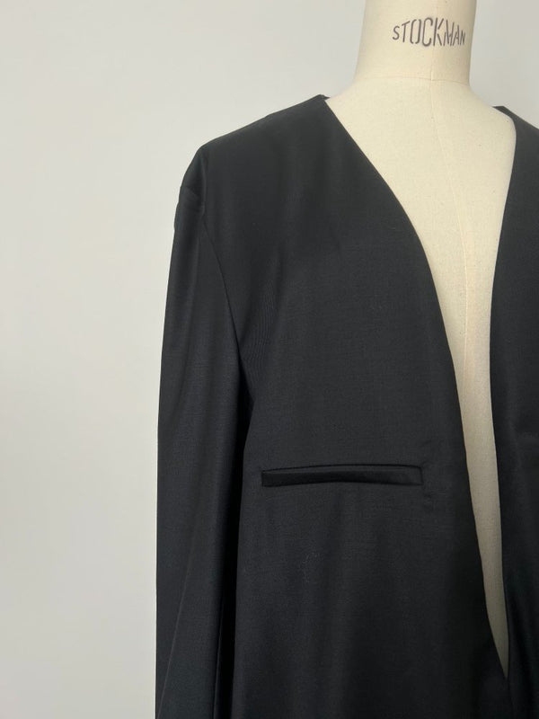 DEEP-V silk wool pullover