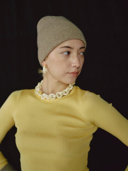 1216. light cashmere knit cap(予約商品)