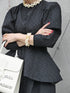 1224. jacquard form peplum top(先行予約)