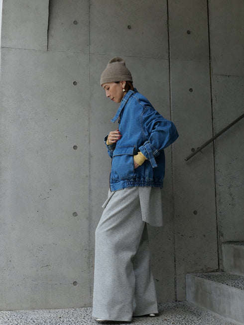 1204. belted denim jacket(予約商品)