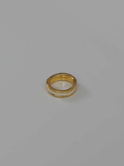 14. gold bobbin † white