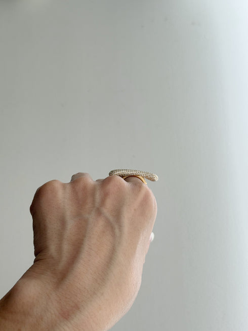 N°52 smiley pave ring