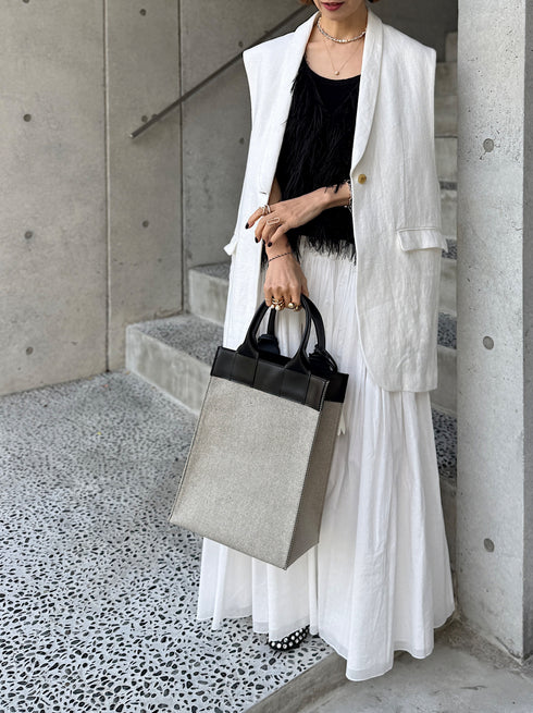 1017. rich linen jilet