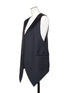 silk wool easy vest
