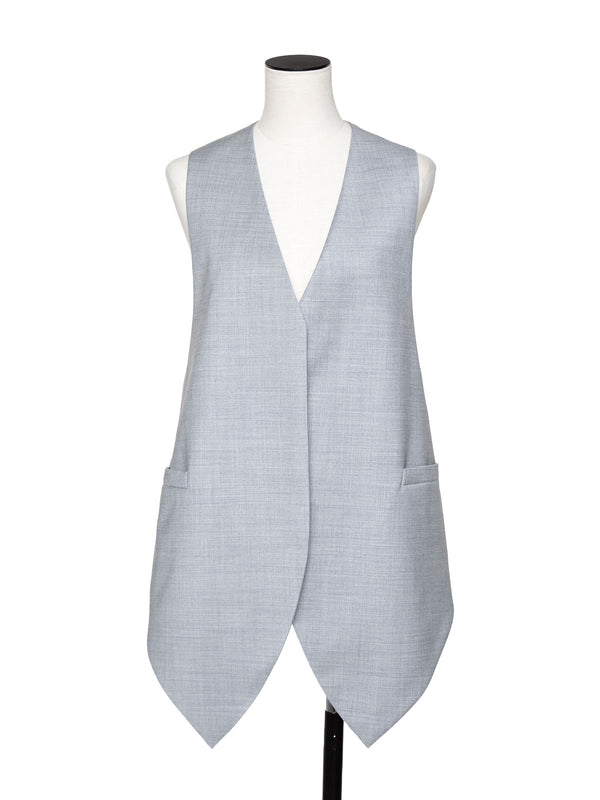 silk wool easy vest