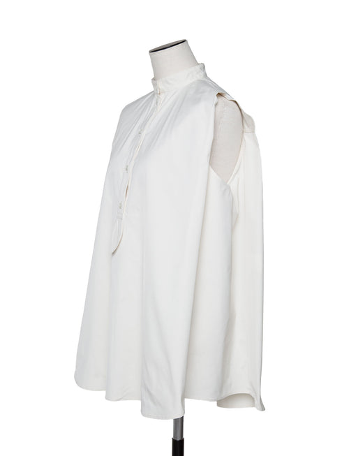 silk taffeta sleeveless blouse