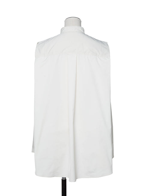 silk taffeta sleeveless blouse