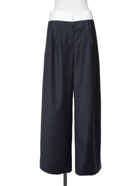 silk wool marvelt pants(予約商品)