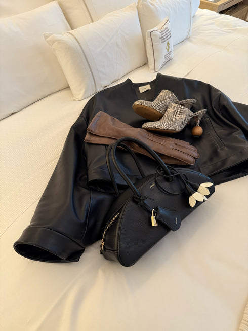 Entrefino lamb leather jacket