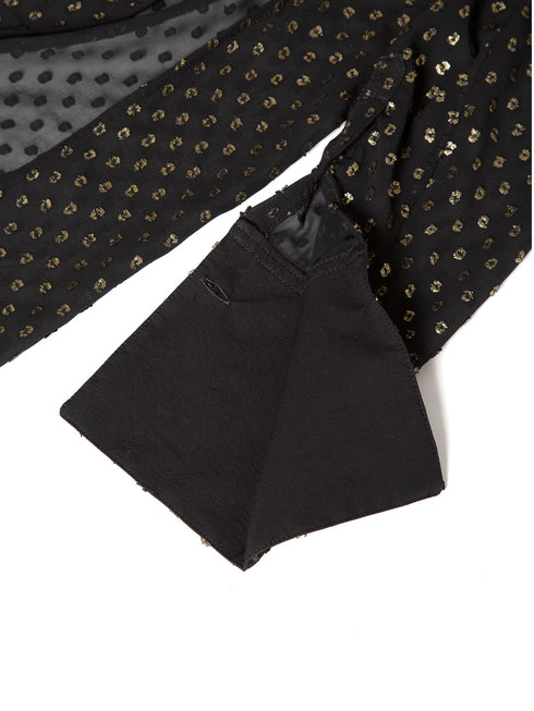 sheer dot dress shirt