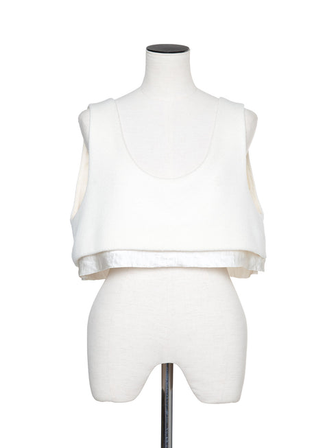 lamb wool bustier
