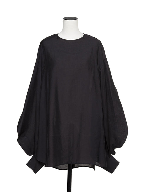 sheer volume sleeve blouse