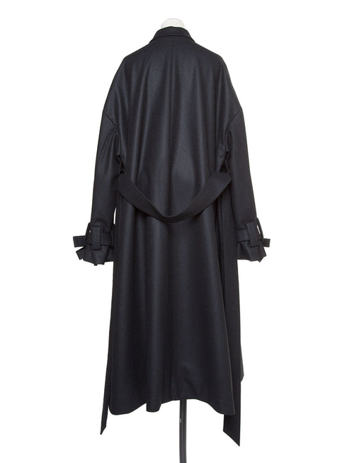 3piece - flannel wrap coat