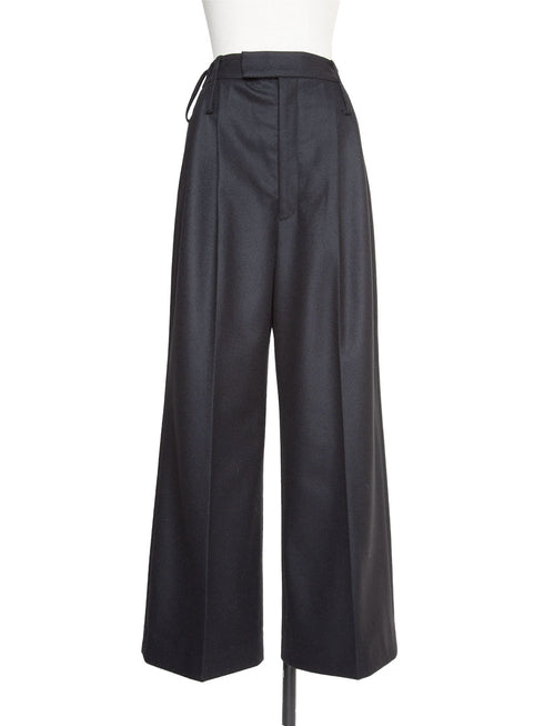 3piece - flannel wide slacks