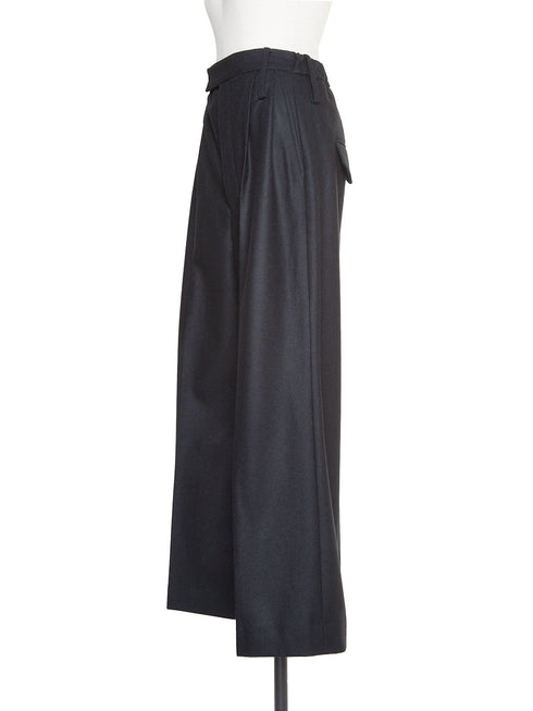 3piece - flannel wide slacks