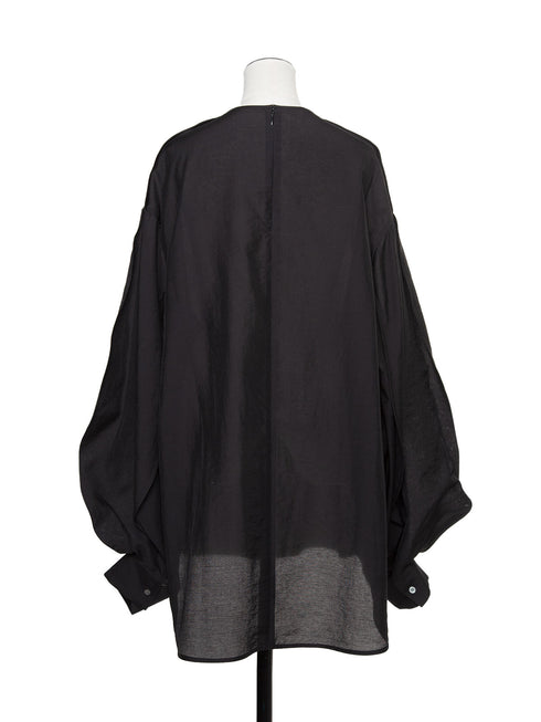 sheer volume sleeve blouse