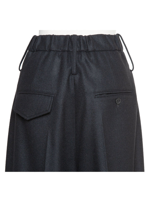 3piece - flannel wide slacks