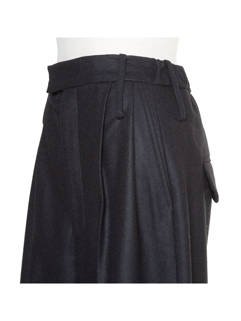 3piece - flannel wide slacks