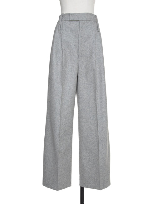 3piece - flannel wide slacks